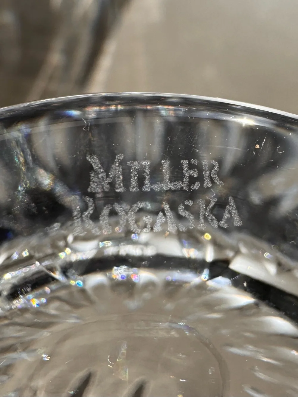 Miller Rogaska Soho Crystal Highball Glasses Set 4 NWOT Vintage Cut Bohemia